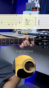 Aerosmith - Walk This Way #guitartutorial #guitarlesson #learnGuitar | Iyuz guitar