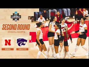Nebraska vs. Kansas State: 2025 NCAA volleyball second round highlights
