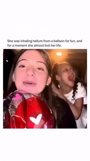 Interesting As Viral on Instagram: "This is the shocking story behind a viral video where a girl inhaled helium from a balloon for laughs—and nearly paid with her life. What started as innocent fun, chasing that high-pitched voice change, spiraled into terror. Helium displaces oxygen in the lungs, triggering hypoxia: dizziness, fainting, even brain damage or death in extreme cases. The clip captures her mid-inhale, eyes wide, as the risk hits home. The dangers amp up with pressurized tanks, wher