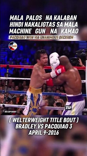MANNY PACQUIAO VS TIMOTHY BRADLEY 3 HIGHLIGHTS | pacquiao knockdown si bradley