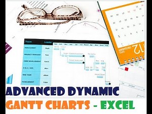 004. Build an advanced Gantt chart in EXCEL! (actual vs planned, percent completion)
