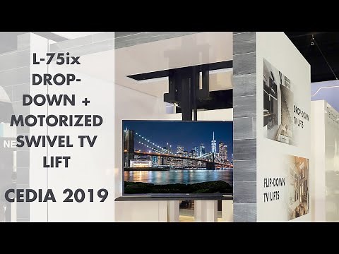 L-75ix Drop-Down TV Lift With Motorized Swivel | CEDIA 2019