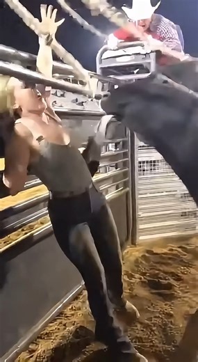 The crowd’s scream peaks the moment a raging bull charges under blinding arena lights. This video was created using artificial intelligence to generate entertainment. | Laise Muricy