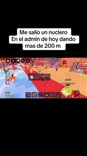Me salió un nuclero en el admin de Roblox