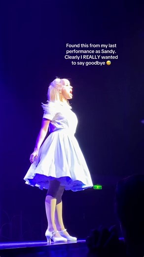 Bye bye, Sandy girl 😘 #grease #broadway #musicaltheatre | grease the musical