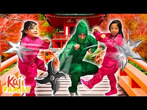 NINJA BOX FORT CHALLENGE! Emma and Kate Rescue Mommy! - Videos For Kids