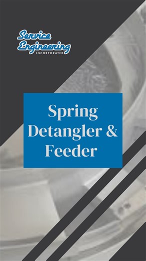 Tangled no more 🌀 When our customer needed to detangle and feed a mass of tiny springs, we engineered a solution using an air-baffled detangler and a thin-down section to eliminate clumps. This feeder ensures clean, single-part orientation every time. Have a complex or easily tangled part? Let us help. Use the link in our bio or email andrewj@serviceengineering.com 📩 #SpringFeeder #DetanglingSystem #SmartFeeding #ServiceEngineering | Service Engineering Inc