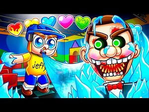 Escaping Mr Funny But With CUSTOM HEARTS In Roblox!