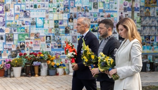 President Zelensky, First Lady, PM Carney honor fallen soldiers in Kyiv