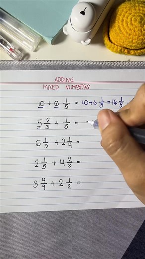 197K views · 2.3K reactions | Adding Mixed Numbers朗✅ #viral #viralreel #mathreels #mathchallenge #trending #learnmath #mathtricks #mathpuzzle #explorepage #mathlover #mathfun #brainchallenge #mathgenius #educationreels #smartcontent | KnowLedge Explains | Facebook