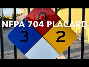 All about NFPA 704 placards for firefighters/ first responders !!
