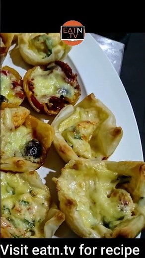 Garlic Prawn Filled Canapes | #canapes #recipe #garlicprawns