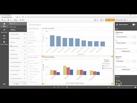 28 How to Create Qlik Sense Group Bar Chart and Stack Bar Chart