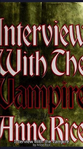 Interview With the Vampire: Key Ideas You Need to Know | #Shorts