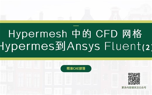 Hypermesh 02 中的 CFD 网格 - Hypermesh 到 Ansys Fluent