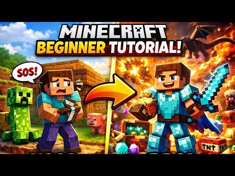 Minecraft Beginner Tutorial: Noob to Pro Survival Guide