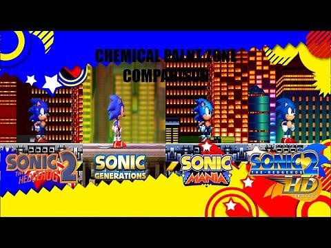 Sonic Stage Comparison: Sonic 2 vs Sonic Generations vs Sonic Mania vs Sonic 2 HD (Chemical Plant)