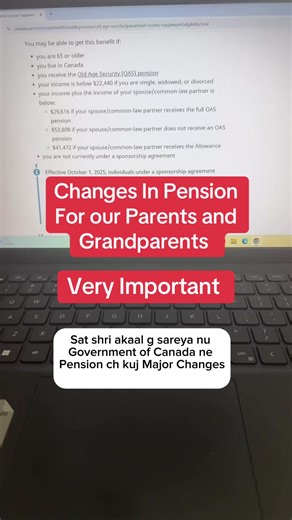 Changes in pension for iur parents and grandparents. Very Important #tiktok#foryoupage#fyp#foryou#foryou