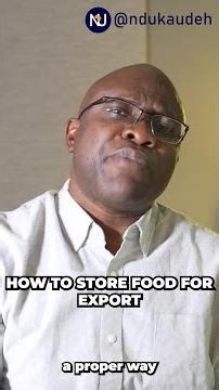 How To Store Food For Export
