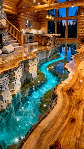 Absolutely stunning cave river flooring! 😱👏 | Inspiring Designs