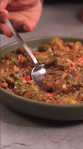 What Can You Make With Eggplant? Smoked Tomato Herb Salad Perfect Cookout Side Dish #vegan