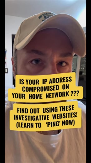 DrBrian PIprofessor | IS YOUR IP ADDRESS COMPROMISED ON YOUR HOME NETWORK ??? FIND OUT USING THESE INVESTIGATIVE WEBSITES! (LEARN TO ‘PING’ NOW) | Instagram