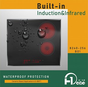 [Hot Item] Built-in 4 Zone 60cm Mixed Infrared Induction Cooker with Touch Controls 240V