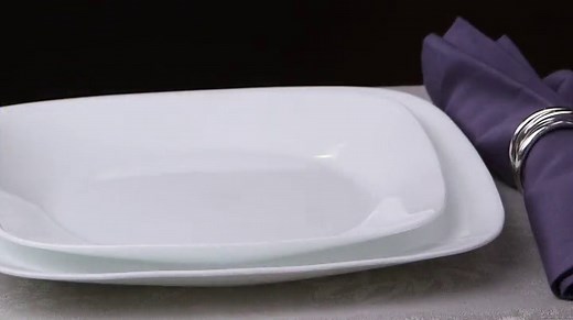 Watch Corelle Square 16-Piece Dinnerware Set, Pure White, Service for 4 on Amazon Live