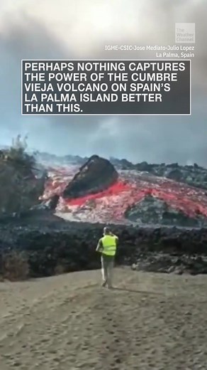 Gigantic Boulders Float Away on Lava in La Palma, Spain