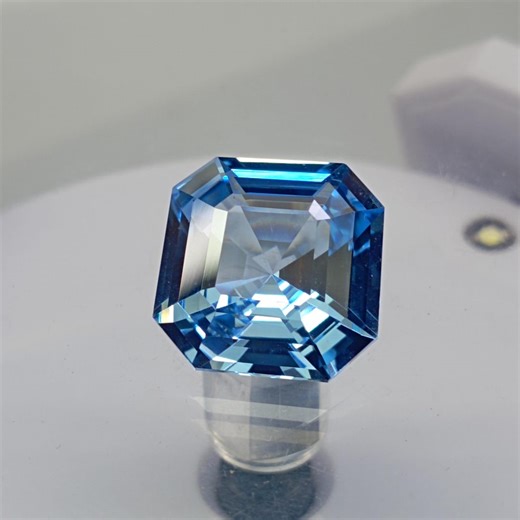 Sky Blue Spinel Gemstone, Assher Cut Octagon, Pendant Stone (14x14x8.5mm) - Etsy