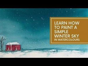 Learn how to Paint a Simple Winter Sky in Watercolours