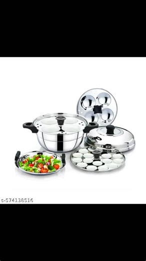 Hasina R on Instagram: "Stainless Steel Idli Maker/ Mini Idli Maker/Steamer Pot With 3 Plates 26 Idlis! Starting at just ₹870! Hurry – Limited Stocks Available! Catalog Name:*Essential Steamers & Idli Makers* Material: Stainless Steel Type: Idli Cooker Surface Coating: Non Coated Product Breadth: 20 Cm Product Height: 20 Cm Product Length: 20 Cm Net Quantity (N): Pack Of 1 Dispatch: 2 Days #kerala #tamilnadu #karnataka #codavailable #freedelivery🚛"