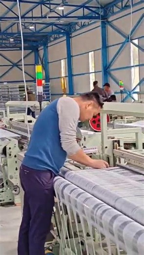 The engineer is installing the fiberglass production line for overseas users.