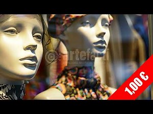 Colorful Boutique Fashion Mannequins HD Stock Video