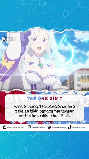 Kecantikan Emilia di Re: Zero Season 3