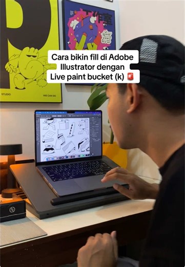 Cara Bikin Fill di Adobe Illustrator dengan Live Paint Bucket