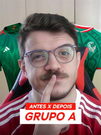 ANTES X DEPOIS das camisetas da Copa do Mundo do Grupo A Quero ouvir a opinião da galera sobre esses designs... #design #copadomundo #identidadevisual