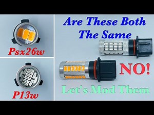 How to use P13w with PSX26W bulbs and vice versa?