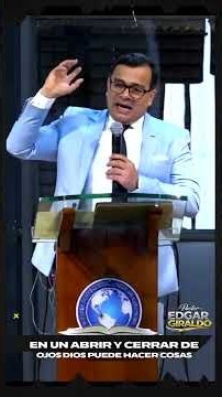In the BLINK OF AN EYE, GOD can DO GREAT THINGS-Pastor Edgar Giraldo