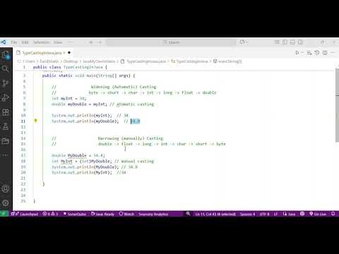 007 Type casting in java