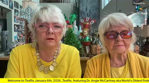 Join Dr. Angie McCartney (aka The World's Oldest Podcaster®) and daughter Ruth for #Teaflix Tuesday at 11:30am Pacific time on https://fb.com/drangiemccartney as they get all the latest from Shannon. Shannon MacDonald is an internationally recognized contemporary artist best known for her evocative work inspired by The Beatles and the cultural revolution they ignited. Working primarily in painting and mixed media, She captures not just the likenesses of the Fab Four, but the emotion, movement, a