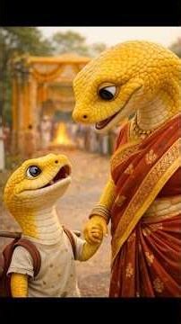 When a cute snake and its mother go to a wedding to eat food, people kill them, cook them, and