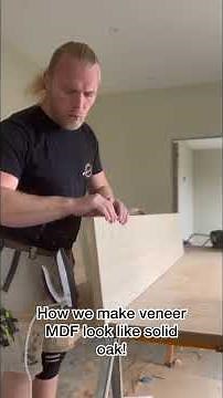 Making veneer look like solid oak #tips101 #carpentry #howto #woodwork #woodworking #renovation