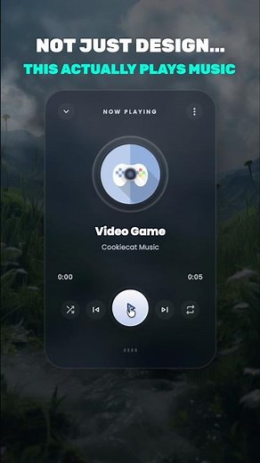 Built a Real Music Player with HTML CSS JS 🎧 | #coding