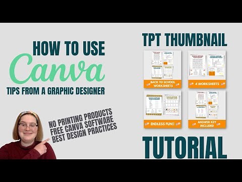 How To Create TPT Thumbnails for Products | Canva Tutorial