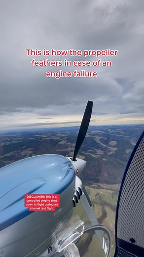 Feathering Propeller in Case of Engine Fail