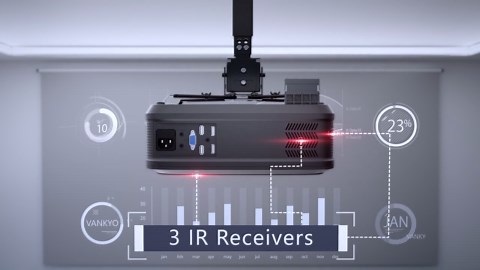 VANKYO Performance V620 Native 1080P Projector, with 200" Display 50,000 Hours LED Video Projector, Compatible with TV Stick, HDMI, AV, USB, iOS & Android for Home/Business Use