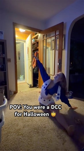 Attempting the kickline 😝 🤸‍♀️ #dcc #texas #dallascowboys #cowboys #shortsfeed #flexible #dancer