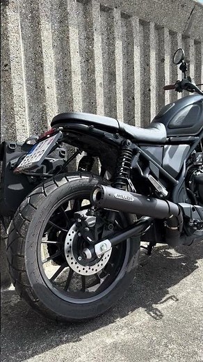 Honda CL500 (SCL500) sound with racing baffle from Miller Exhaust.