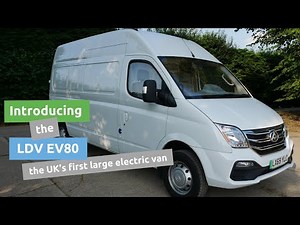 Introducing the Maxus LDV EV80 electric van. A review of the UK's first large 100% electric van.
